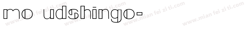 mo udshingo字体转换